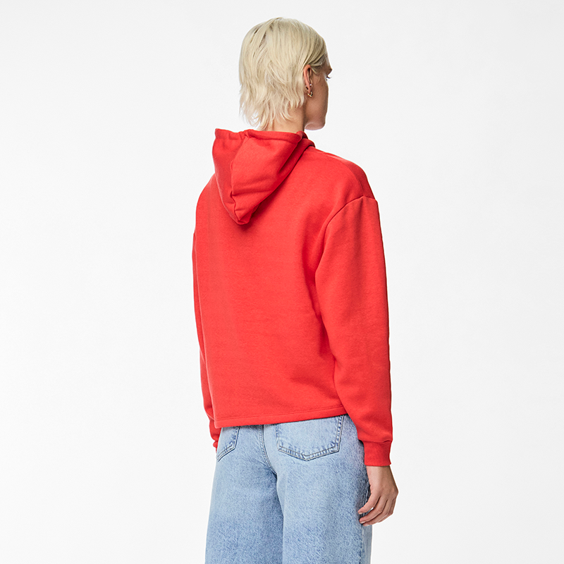 Pieces Chilli Women's Cropped Hoodie Red