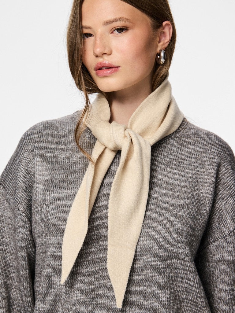 Pieces Komma Triangle Scarf Whitecap
