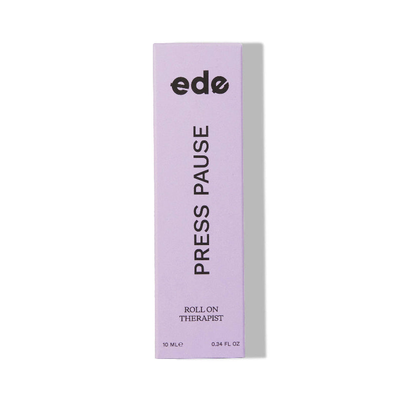 Purple box with 'ede' branding and text on a white background