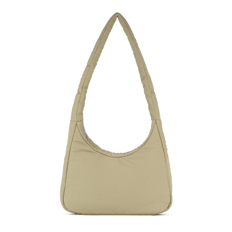 Roka Belsize Medium Crossbody Bag Taupe bag on a white background