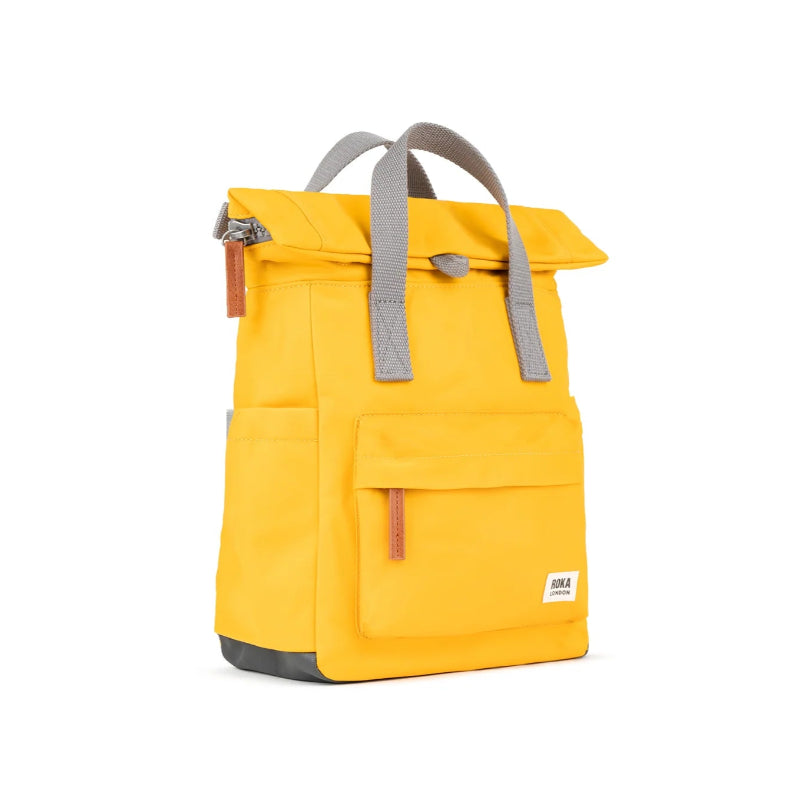 Roka Backpack Canfield B Small Sustainable Saffron side