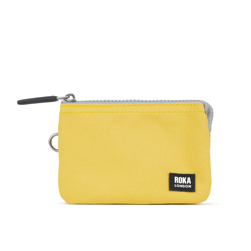 roka carnaby wallet small bamboo yellow