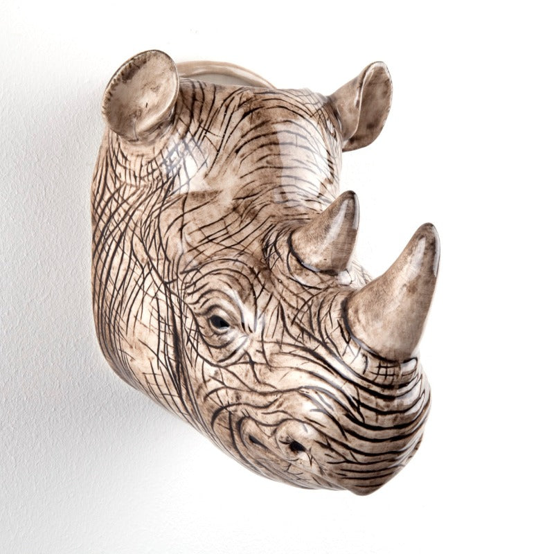 Rhino wall vase