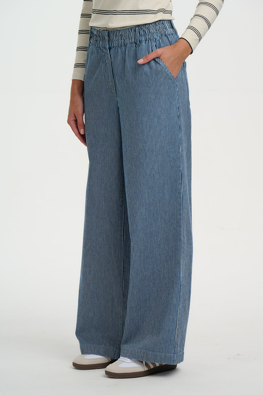 Person wearing Sugarhill Fifi Wide Leg Trousers