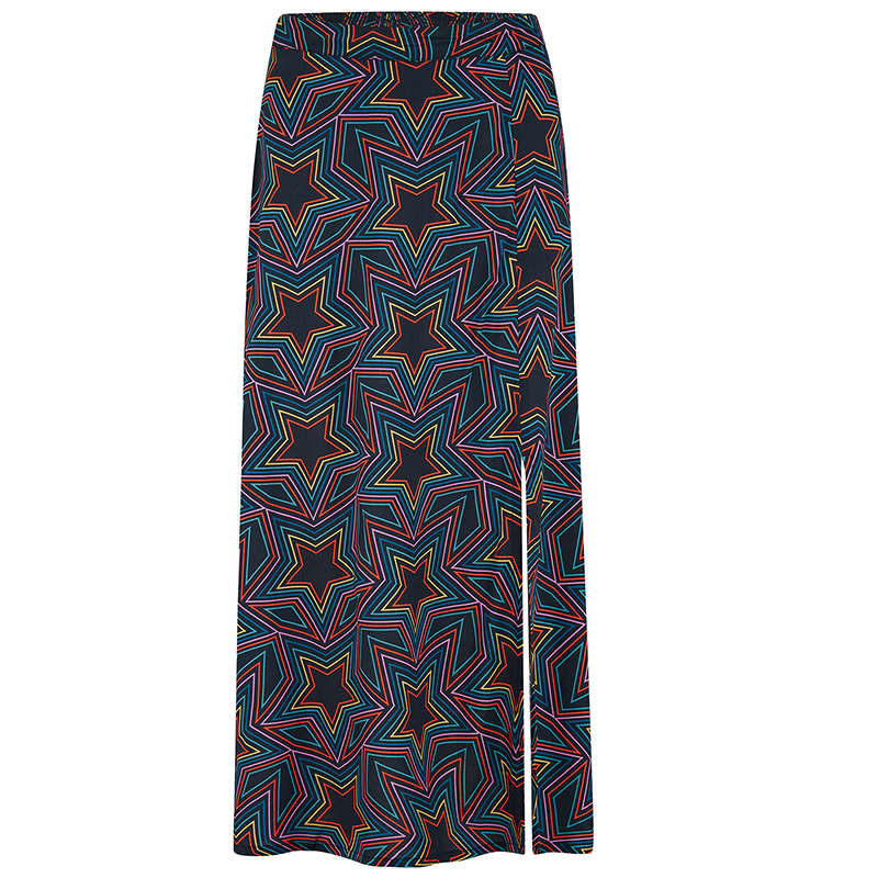 Sugarhill Rosalind Skirt-Black, Rainbow Star Explosion