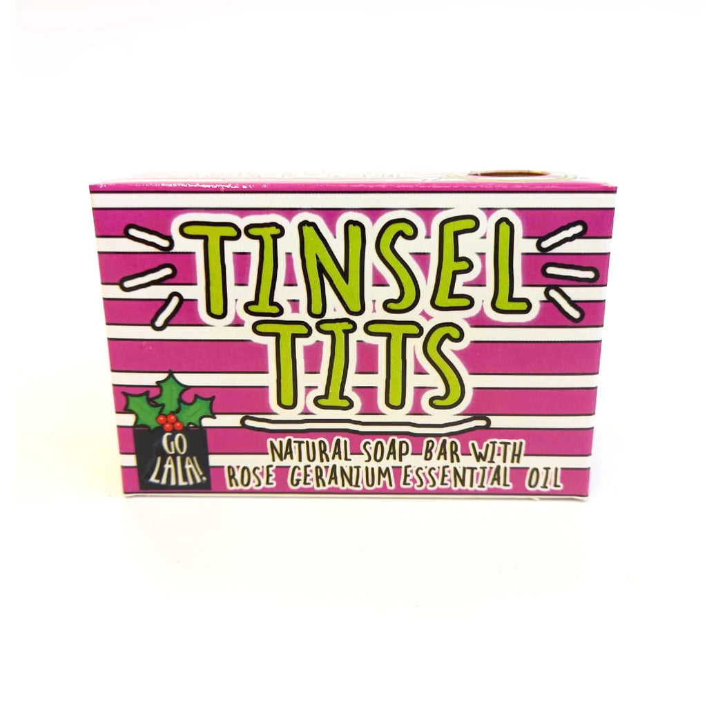 Tinsel Tits fun soap bar vegan soap