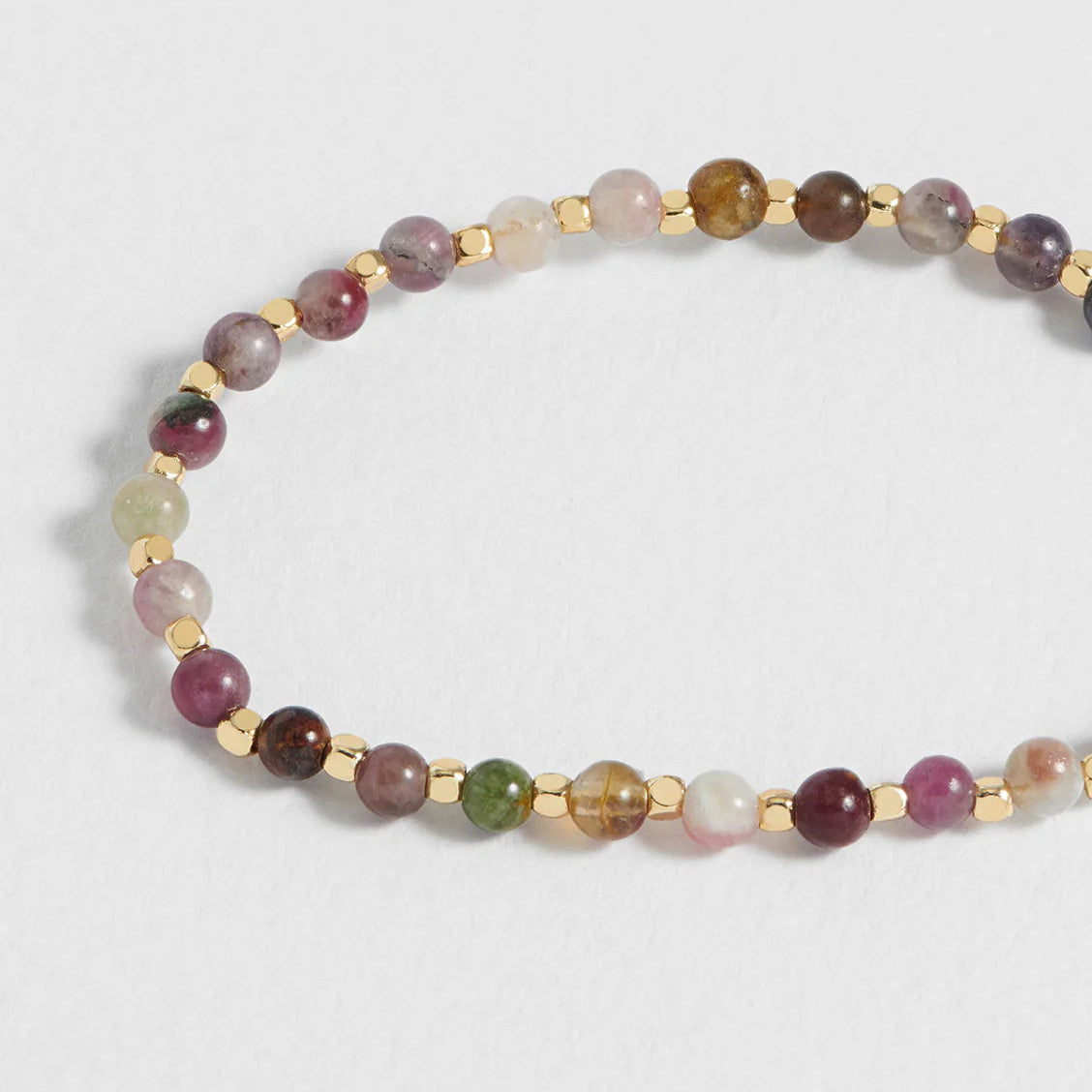Estella Bartlett Howlite Gemstone Bracelet - Balance Multicolored beaded bracelet on a light grey background