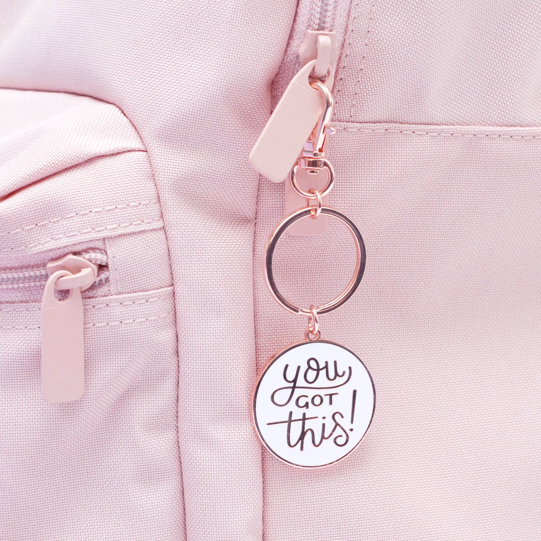 enamel keyring you got this