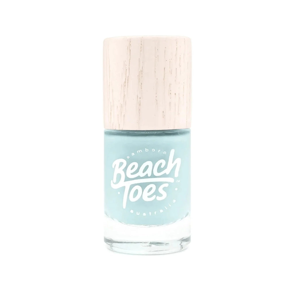 Beach Toes Blue Nail Polish Pastel Blue Baby Wave