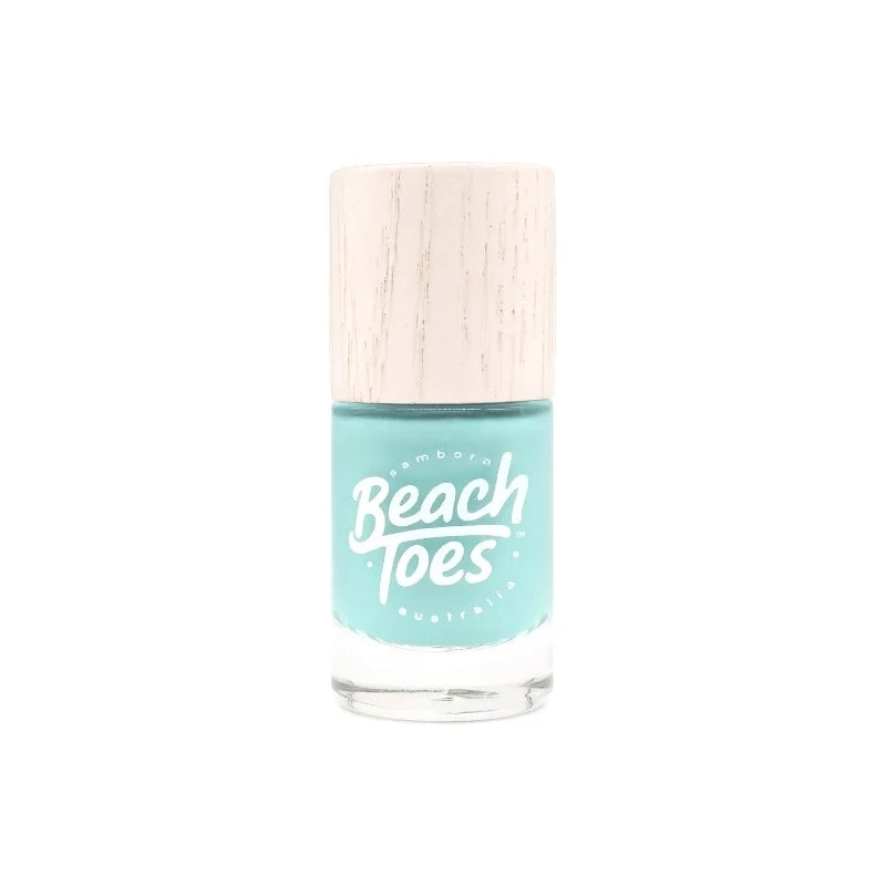 beach toes turquoise bay polish