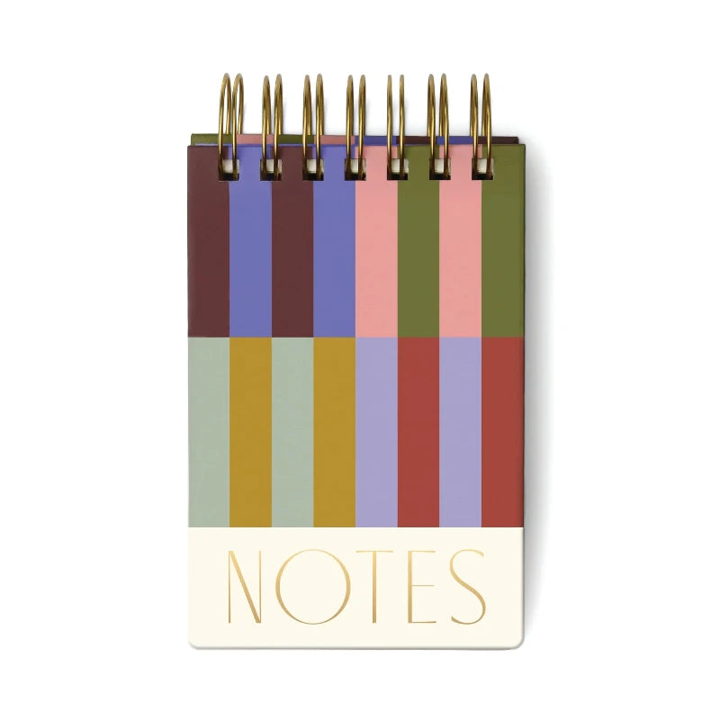 Bold Stripes Chunky Wired Notepad