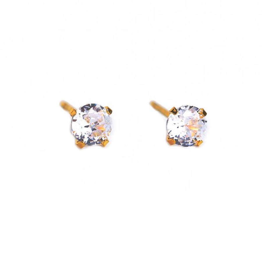 last true angel cz stud earrings