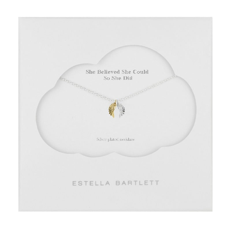 ESTELLA BARTLETT ANGEL WING CHARM NECKLACE