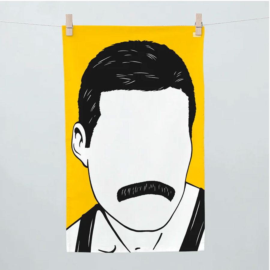 Bold & Noble 'Freddie Mercury' Tea Towel