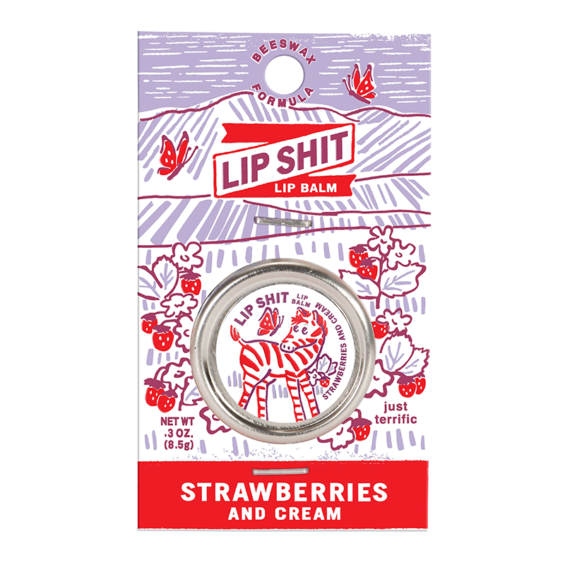 Lip Shit Strawberry Cream Lip Balm