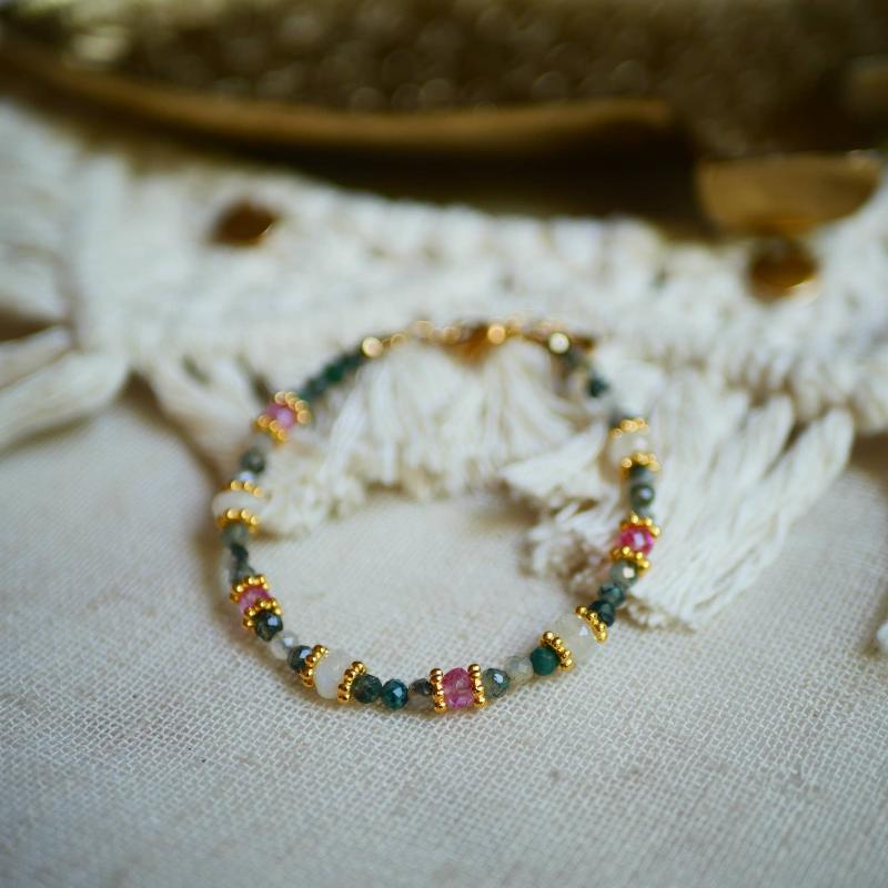 multi gemstone boho bracelet