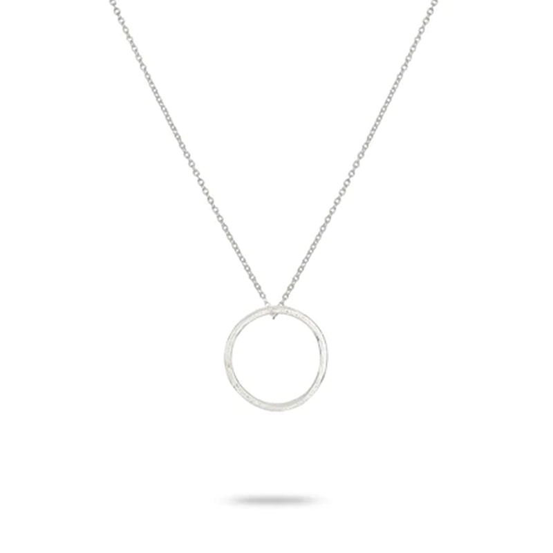 wilver layering necklace with silver ring