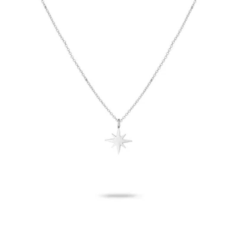 1 & 8 Silver Stella Necklace