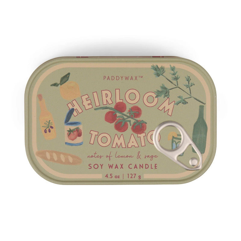 Paddywax Bistro Heirloom Tomato Candle Tin