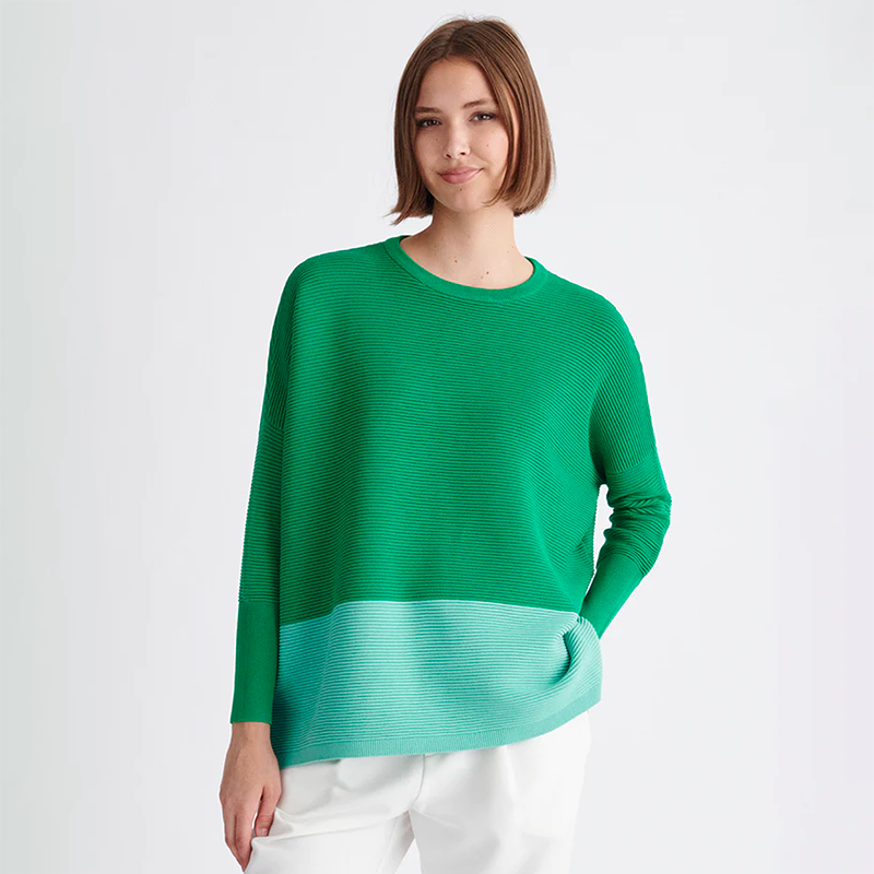 oversized ribbed jack jumper green