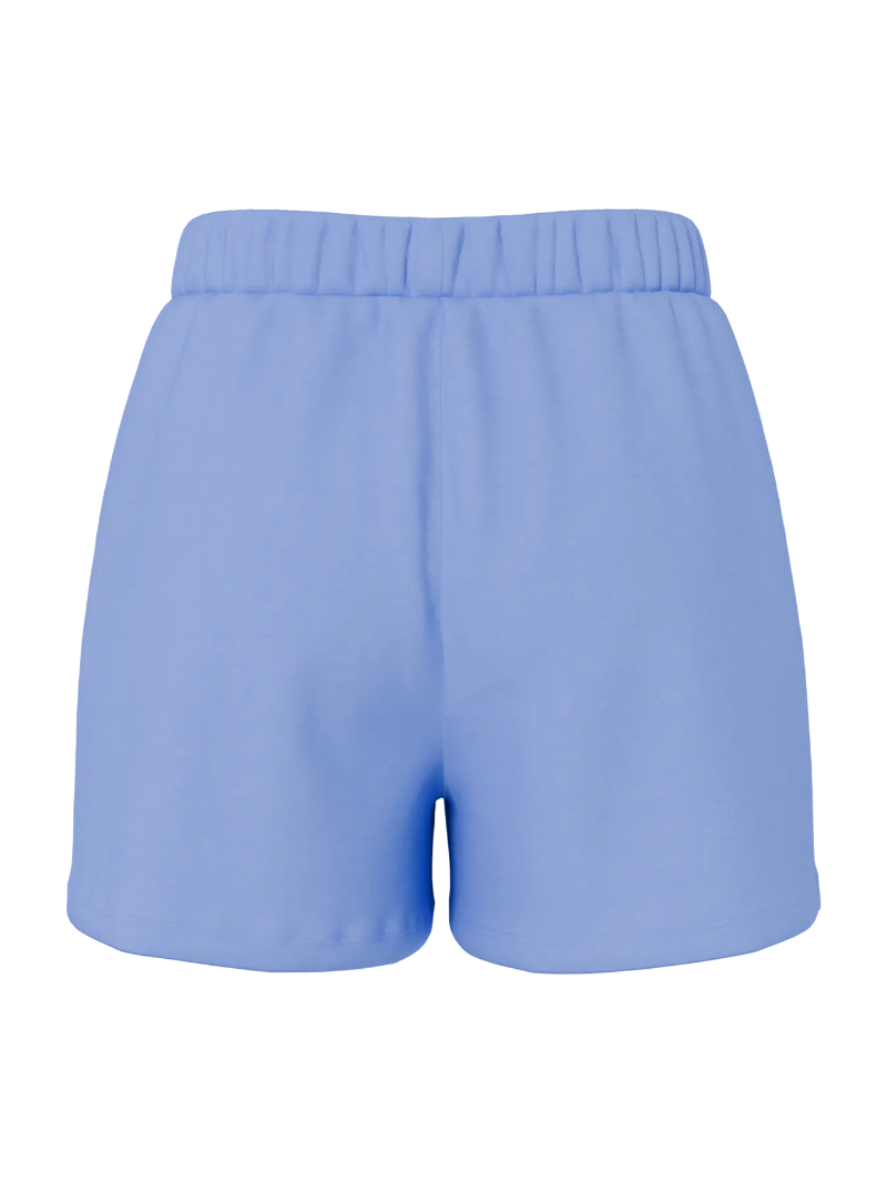Light blue shorts on a white background