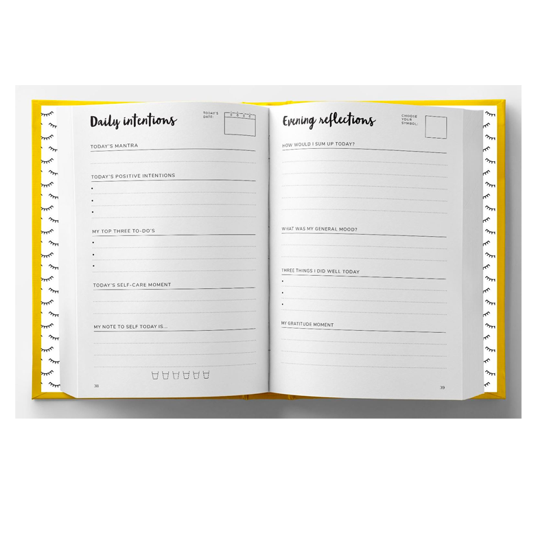 The Positive Planner daily intntions page