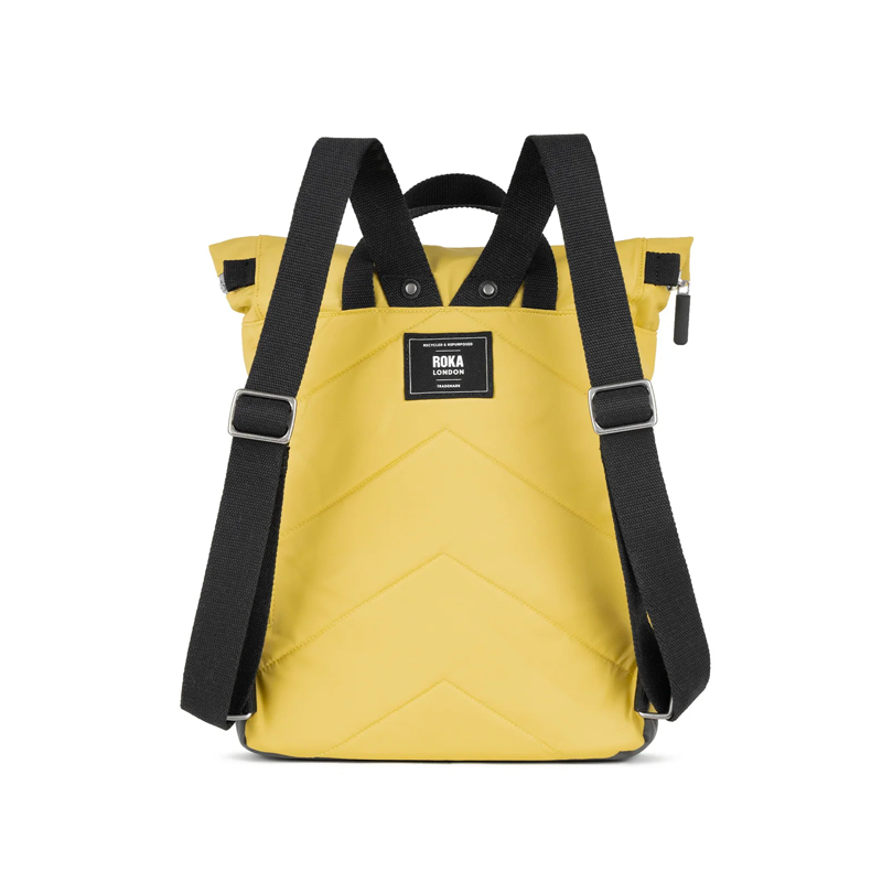 Roka black strap backpack yellow