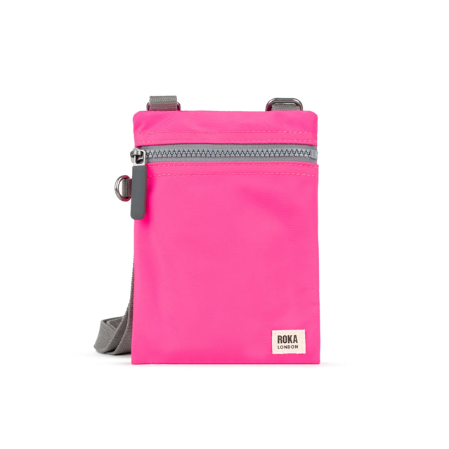 ROKA CHELSEA POCKET BAG NEON PINK FRONT