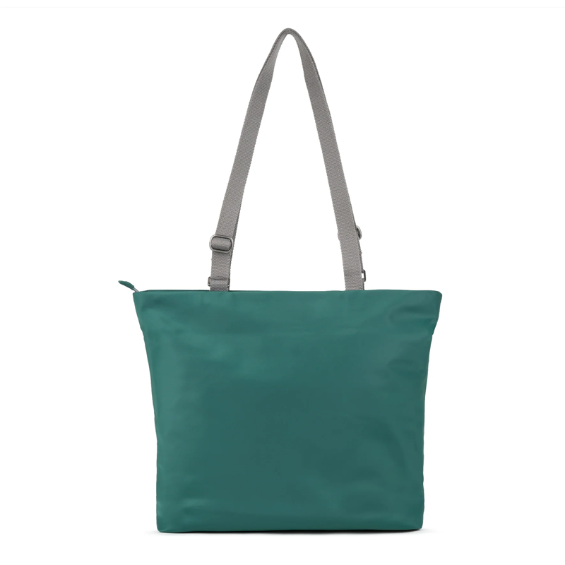 roka trafalgar tote bag teal vegan