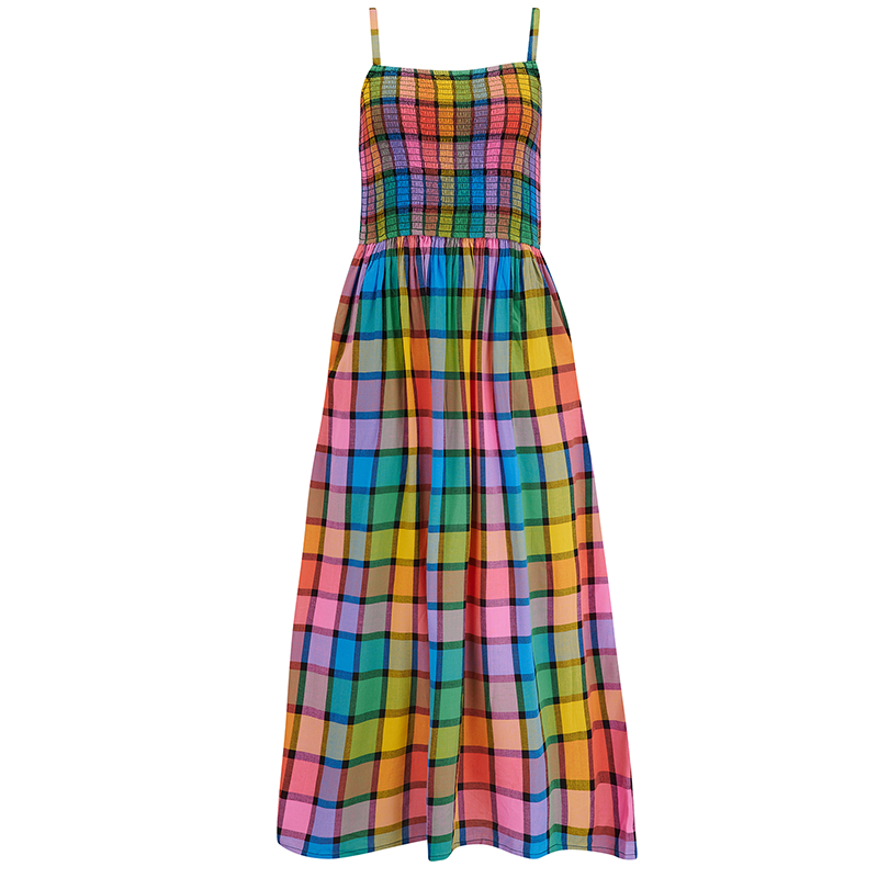 Sugarhill Denali Midi Shirred Sundress