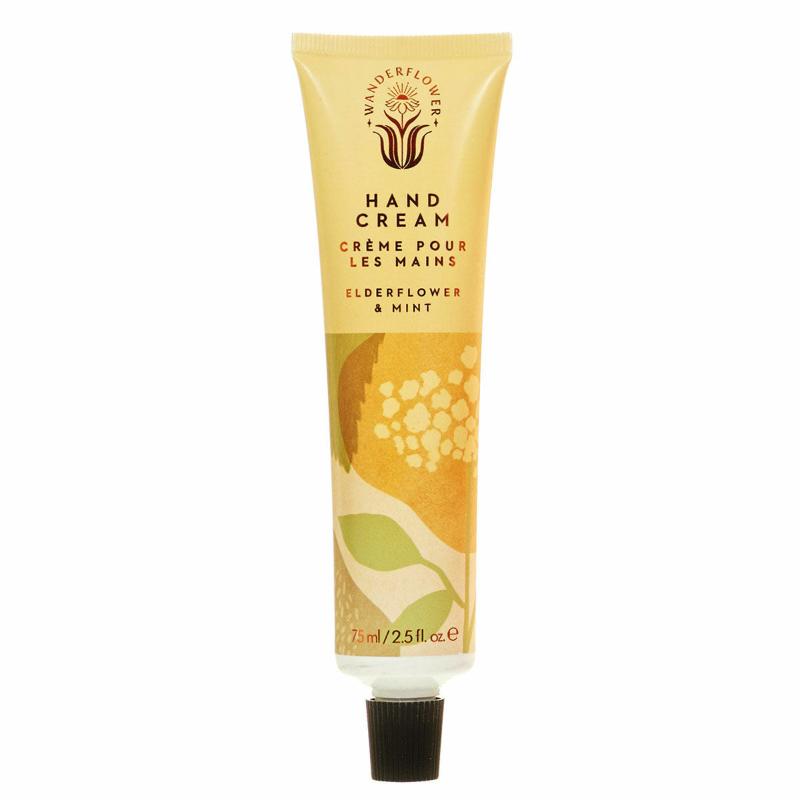 Wanderflower Elderflower & Mint Hand Cream 75ml