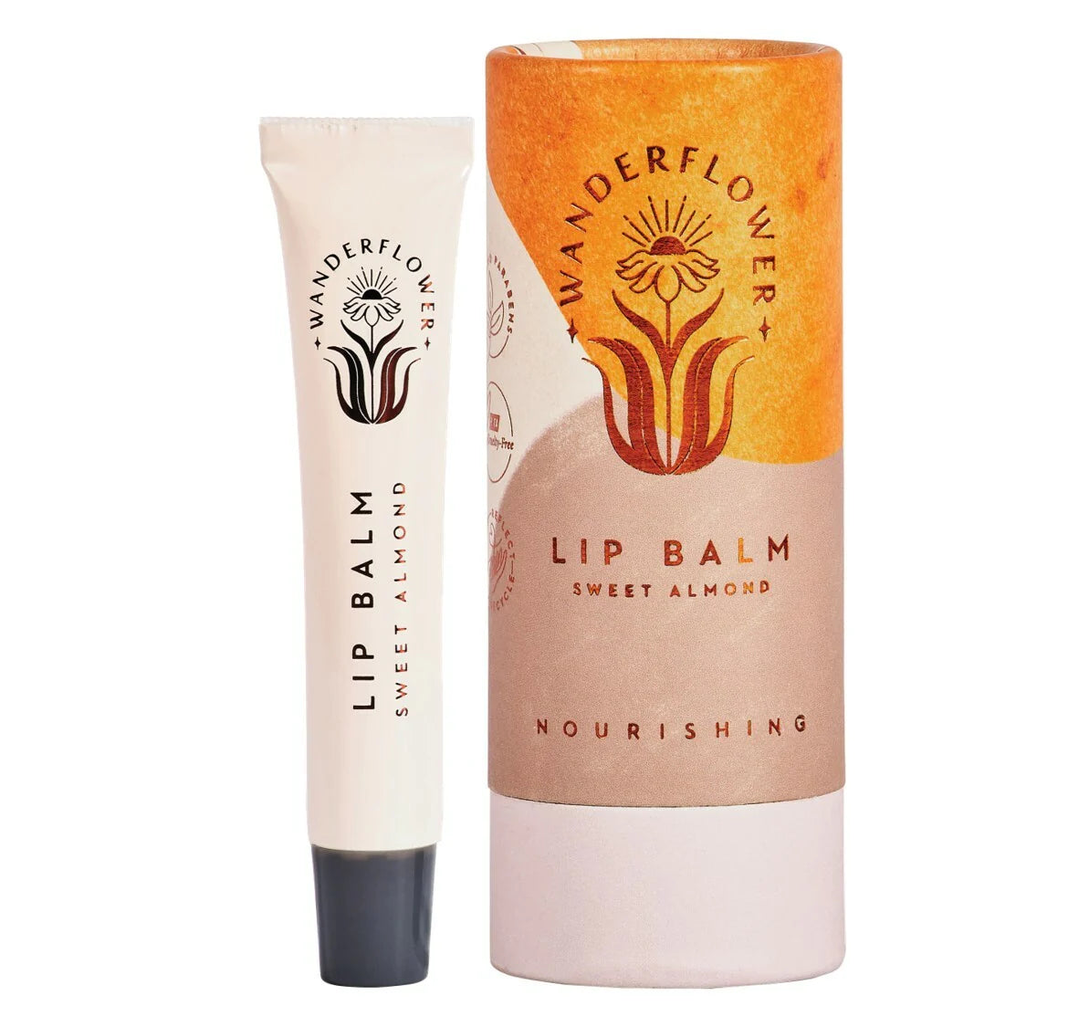 wanderflower lip balm sweet almond