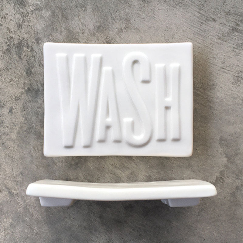 East of India Wash soap dish porcelain