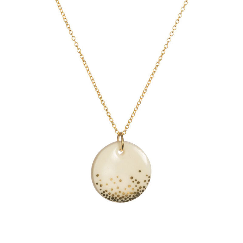 porcelain gold necklace by 0ne & eight