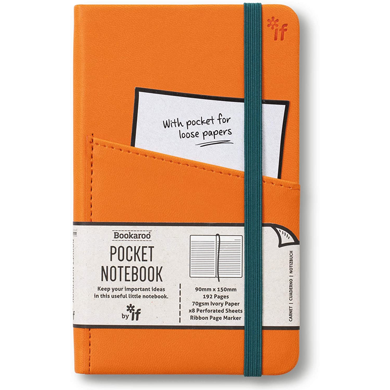 Bookaroo pocket notebook orange