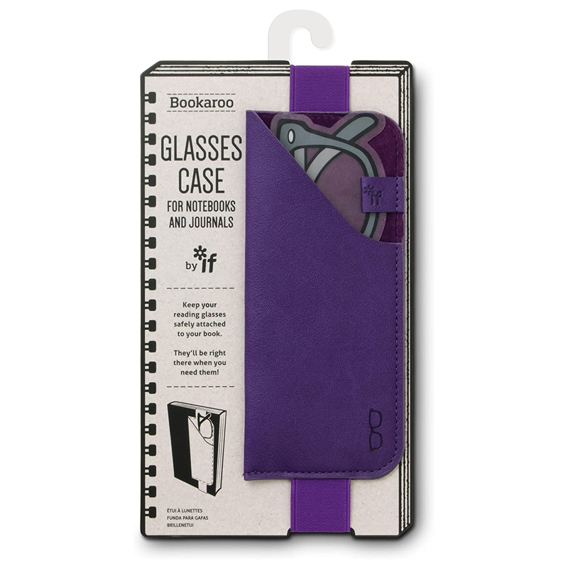 glasses case for notebook in purple