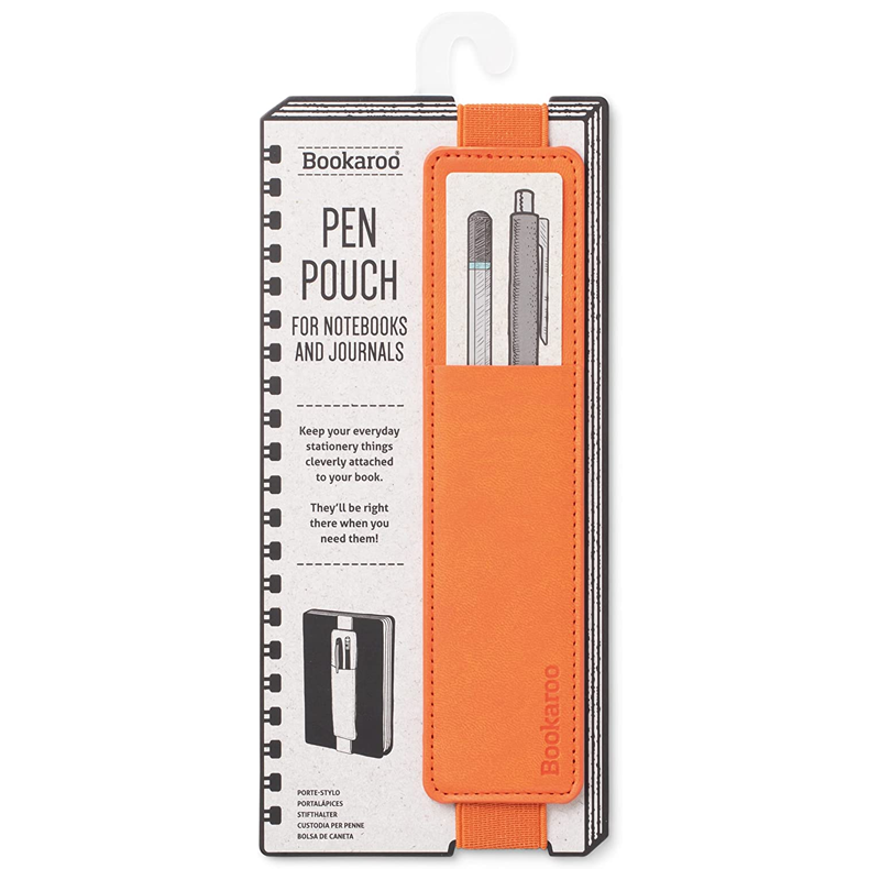 Bookaroo orange pen pouch for notebooks