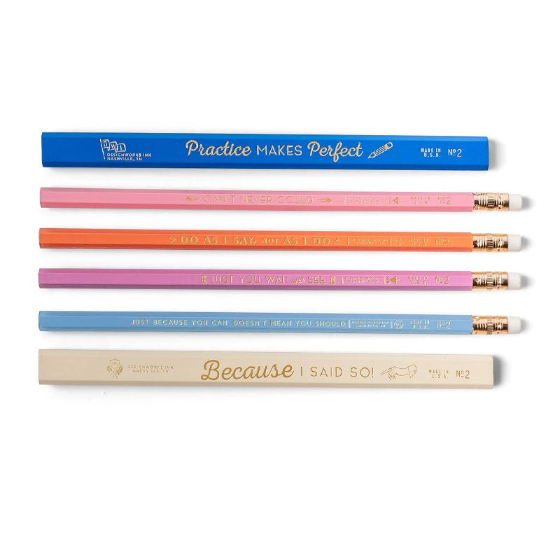 mother knows best pencil gift set