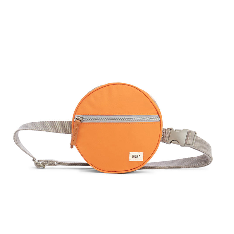 roka hip bag sustainable backpack in burnt orange