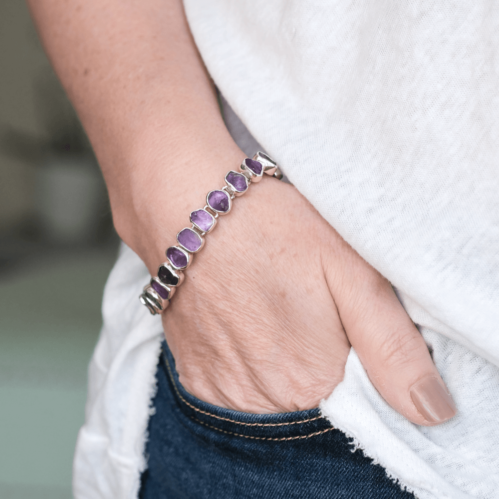 Rough Amethyst Bracelet