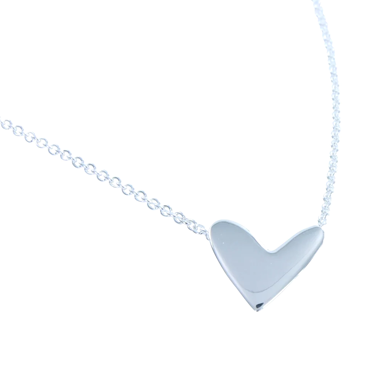 Cariad silver heart necklace
