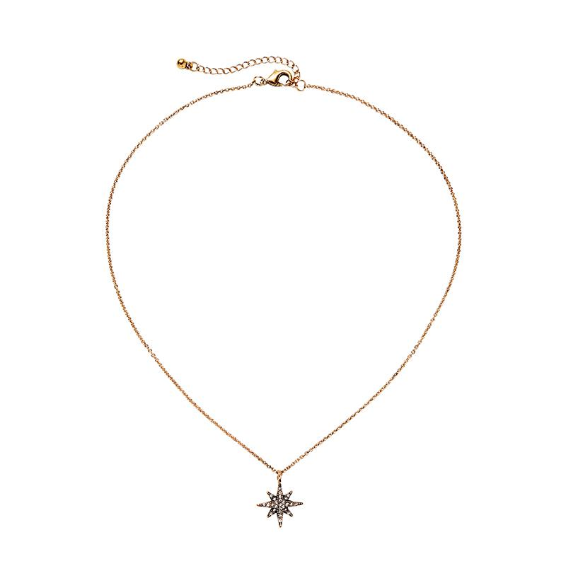 Last True Angel crystal star necklace
