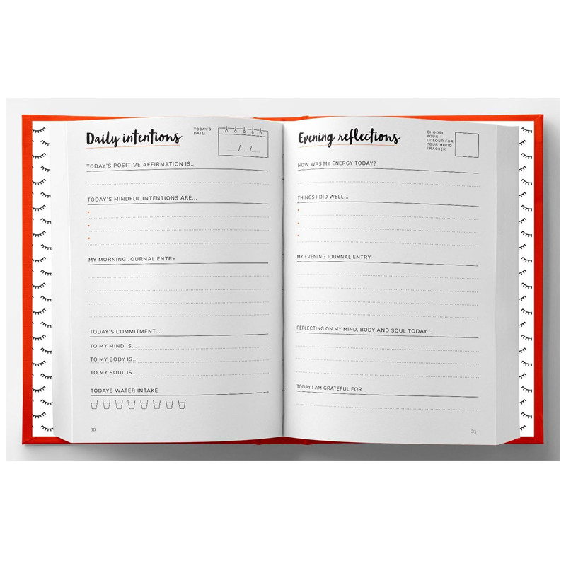 The Positive Wellness Journal daily solutions pages