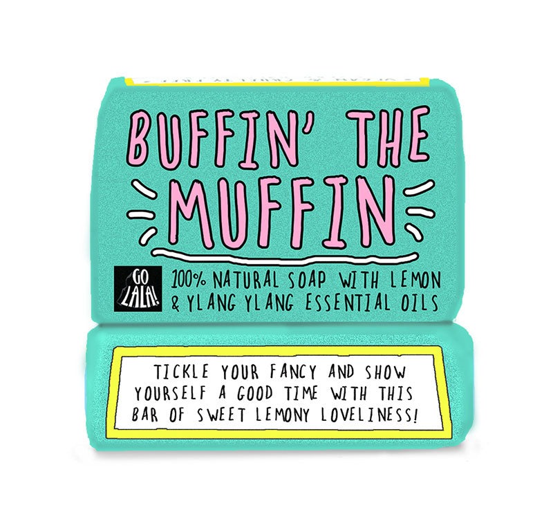 buffin the muffin vegan soap bar