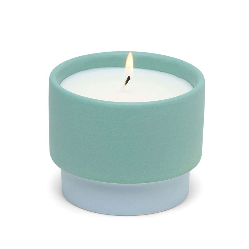 paddywax colour block candle saltwater suede