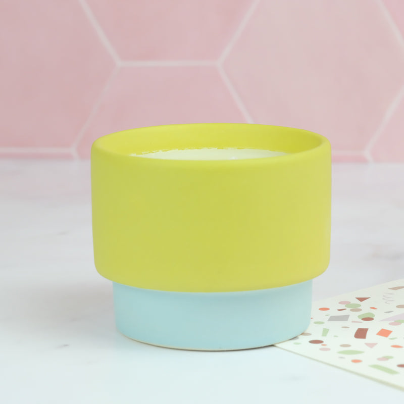 scented candle pot mint