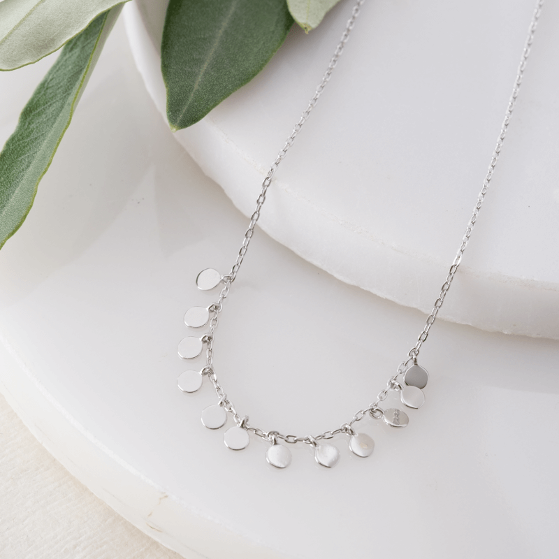 Sterling silver multi layer 2025 necklace