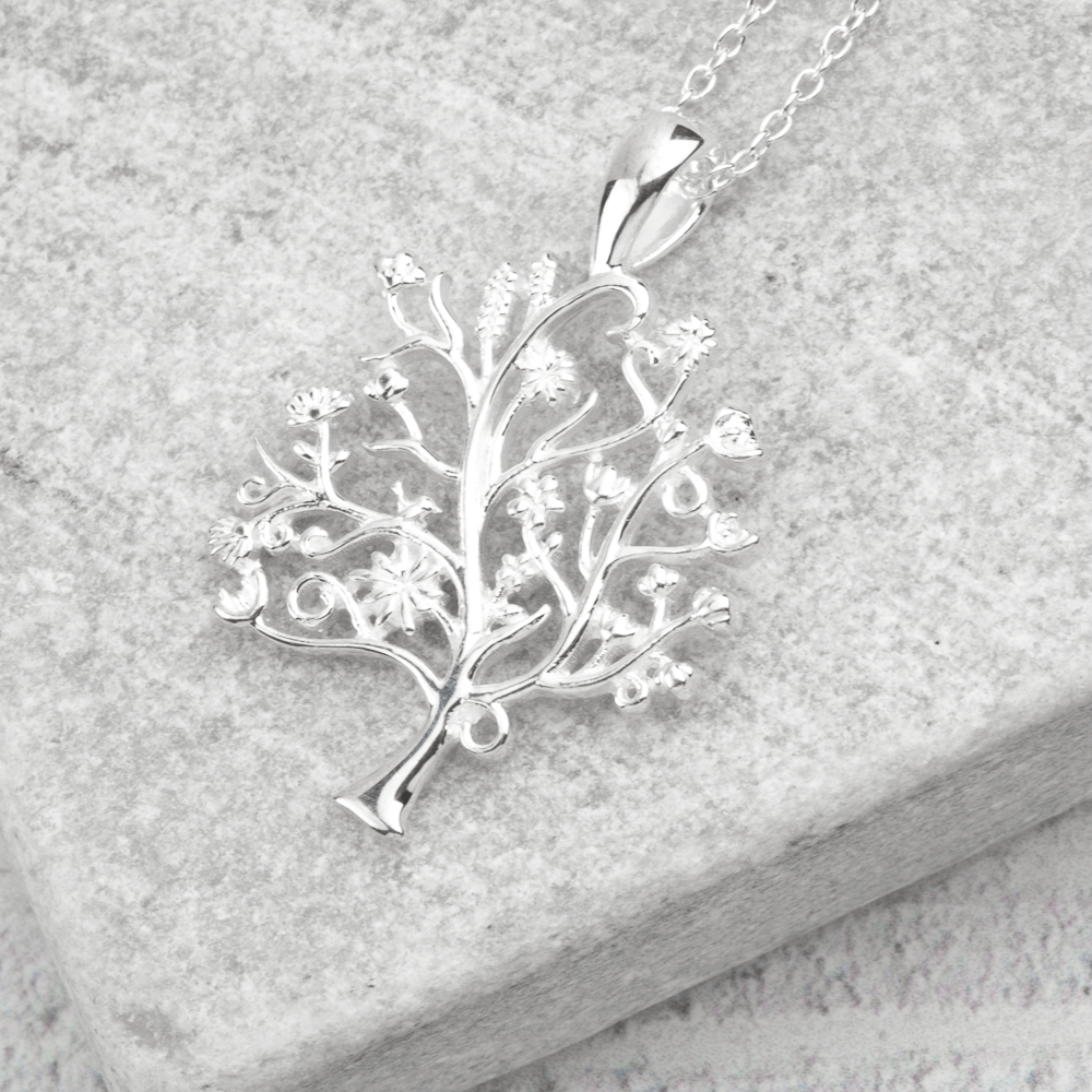 silver tree of life pendant